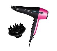 Orbegozo Se2320 Secador De Pelo Negro Y Rosa 2200w Dos Velocidades Aire Frio Filtro Extraible