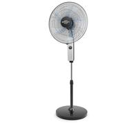 Ventilateur sur pied Orbegozo SF 1046 - Minuterie jusqu'à 1 heure - Hauteur réglable jusqu'à 150 cm - Puissance 80 W - 5 pales et 3 vitesses - Fonction oscillante et tête inclinable