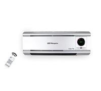 Orbegozo SP 6500 Chauffage mural, 2000 W, télécommande, programmation quotidienne et hebdomadaire, protection contre la surchauffe, panneau à LED, 1 litre, 44 décibels, plastique, céramique, argenté