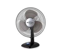 Orbegozo TF 0134 - Ventilateur de table, oscillant, 3 vitesses, 40 W, témoin lumineux à LED, noir
