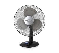 Orbegozo Ventilateur de bureau TF 0144 – 40 cm, oscillant, 3 vitesses, témoin lumineux LED, noir
