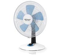 Orbegozo TF 0148 Ventilateur de bureau à 4 vitesses - Mode silencieux et turbo - Design compact et contrôle lumineux LED - Idéal pour chambre ou salon G