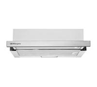 Orbegozo TL 07160 IN Hotte télescopique 60 cm, capacité d'extraction 308,2 m3/h, 3 niveaux de puissance, 2 filtres en aluminium amovibles, éclairage LED