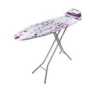 Orbegozo Planche à repasser TP2000 – Grille acier, Housse coton, Support, 114 x 36 cm blanc/lilas