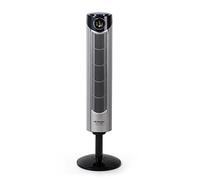 Orbegozo TWM 1015 - Ventilateur colonne ionique, télécommande, 3 modes de ventilation, écran numérique, fonction de minuterie, 3 vitesses, silencieux, rotation à 80°, 45 W, gris/noir