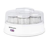Orbegozo YU 2350 - Yaourtière, 7 pots d'une capacité de 200 ml, couvercle transparent, interrupteur marche/arrêt, 15 W