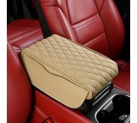 ORBHES Coussin de Protection de boîte d'accoudoir Central de Voiture,Convient pour VW Bora Jetta Touareg Tiguan Touran T-Cross, Coussin de rehaussement de boîte d'accoudoir.,3-Beige Color