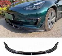 ORBHES Lame de Pare-Chocs Avant, pour T-esla Model 3 2019-2023, Spoiler Splitter Noir en Plastique à Visser