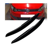 ORBHES Sourcils de Phare de Voiture, pour VW Polo 5 MK5 2011-2018, Autocollant de Lampe de Phare, couvertures de Garniture de paupières.,A-Gloss Black