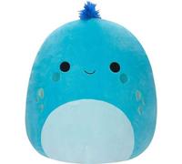 Squishmallows Original Peluche de 40 cm- Djimon L'Iguane Cyan aux Cheveux Bleus - Peluche Officielle Jazwares