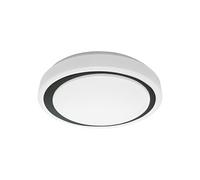 ORBIS Plafonnier LED intelligente noir - 38cm - pour une utilisation en intérieur avec WiFi - couleur variable(3000K-6500K) compatible avec Google