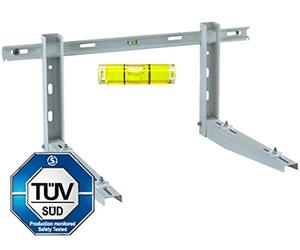 Orbis Support unité extérieure climatiseur complet avec kit anti-vibrations, vis et chevilles pour fixation murale OB588020 Charge maximale 100 kg