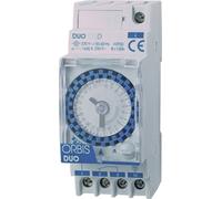 Orbis Interrupteur horaire analogique Duo D 230 V 2 mod. Journalier 30 min 16(4) A