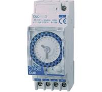 Orbis Interrupteur horaire analogique Duo D 230 V 2 mod. Journalier 30 min 16(4) A