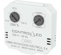 ORBIS Zeitschalttechnik OB200010 Variateur encastré Adapté pour ampoule: Ampoule électrique, Lampe à économie dénergie, Lampe halogène, Lampe LED blanc