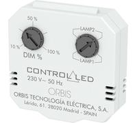 ORBIS Zeitschalttechnik OB200010 Variateur encastré Adapté pour ampoule: Ampoule électrique, Lampe à économie d'énergie, Lampe