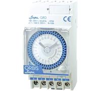 Orbis Programmateur horaire SUPRA QRD 230V analogique pour rail 230 V/AC