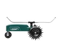 Orbit Arroseur de Voyage 58322, Vert | Autopropulsé pour une large couverture de pelouse, corps en fonte avec couverture réglable, trois vitesses et arrêt