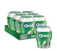 Orbit Chewing-gum | Menthe verte | Sans sucre | 6 x 46 dragées :