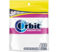 Orbit Chewing Gum White Bubblemint, 180-Count 8.8oz