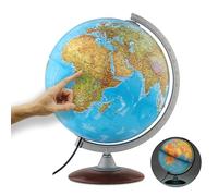 ORBIT Globes & Maps Globe Lumineux 30cm Pied Bois Carte Française