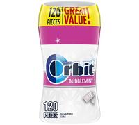 Orbit White Bubblemint Sugarfree Gum, 120 piece bottle