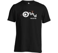 Orbital Records Label Hardcore Techno Rave Jungle Drum and Bass Unisex T-Shirt Printed Tee Graphic Top Men Black Shirt L