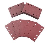 Orbital Sander Pads, 120-Piece 12-Grit Sandpaper Set, Replacement Discs with Dust Extraction for Wood Glass Drywall Cabinet Deck Finish Carpenters Furniture Polish Projects Power Tool Accessories