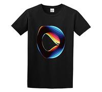 Orbital Wonky Unisex T-Shirt Printed Tee Graphic Top Men Black Shirt XXL