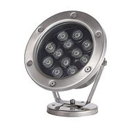 OrbitCob® 12V LED Projecteur Submersible IP68 Lumière d'Étang en Acier Inoxydable à Angle Réglable pour Fontaine, Piscine, Bassin & Éclairage Sous-Marin Spot LED Basse Tension(Blanc Froid 6000K,12W)