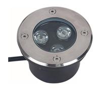 OrbitCob Spot Encastrable Extérieur LED Ultra fin 3W En Inox Etanche IP67 Pour Jardin, Terrasse, Sol, Pelouse(Bleu,220V)