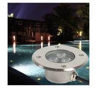 OrbitCob® Spot Projecteur LED Submersible 3W Ultra-Mince IP68 Étanche 12V/24V Acier Inoxydable 304 pour Mur de Piscine, Fontaine, Éclairage Extérieur(Blanc Chaud 3000K,24V)
