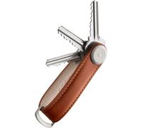 orbitkey Leather Key Organiser - Cognac with Tan Stitching