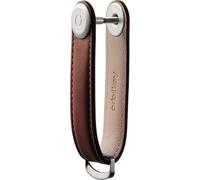Orbitkey - Organiseur à clés en cuir - Marron expresso avec coutures marron