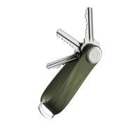 Orbitkey Organiseur de clés actif Lite avec anneau en D mis à jour | Résistant aux intempéries, mécanisme de verrouillage en acier inoxydable, vert chasse, taille unique