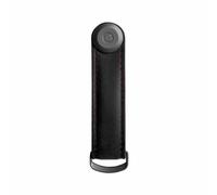 Orbitkey - Porte-clés cuir Crazy-Horse - Couleur noir obsidienne avec coutures rouges