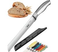 Orblue Couteau à Pain Professionnel, Couteau de Pain 20 cm, Idéal pour Tous Types de Pains, Couteaux à Pain Tranchants et Durables