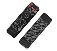 Orbsmart AM-1 Pro Télécommande sans fil Airmouse avec mini clavier | Allemand (QWERTZ) | éclairé | Souris gyro | 2,4 GHz | Microphone