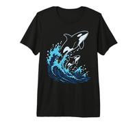 Orca, Baleine, Faune, océan, Design d'animaux Marins T-Shirt Haut de Gamme