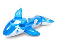 Orca Bouée gonflable baleine 135 x 73 x 60 cm avec 2 poignées pour enfants