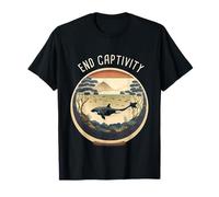 Orca End Captivity Free The Orcas Marine Protection Activiste T-Shirt