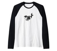 Orca, Grosse Baleine, sautant Manche Raglan