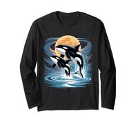 Orca in Space Planets Galaxy Cosmic Whale Astronaut Orca Manche Longue