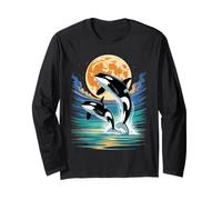 Orca in Space Planets Galaxy Cosmic Whale Astronaut Orca Manche Longue