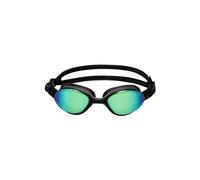 Lunettes de natation Killa 180 noir avec verres à effet miroir vert