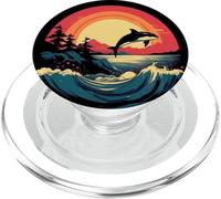 Orca Killer Whale | Hommes, Femmes, garçons et Filles Orca Graphic PopSockets PopGrip pour MagSafe