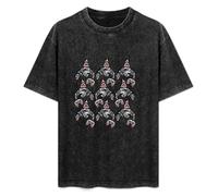 Orca Killer Whale Indigenous Alaska Native American Art Style Black T-Shirt Printed Tee Graphic Top for Men Unisex Shirt 3XL