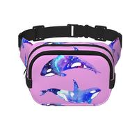 Orca Killer Whale Sac banane tendance avec sangle réglable Noir, noir, One Size