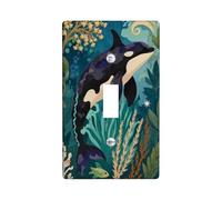 Orca Plaque de protection pour interrupteur simple en plastique de taille standard pour chambre à coucher, salle de bain, cuisine, entrée (simple)