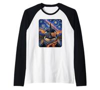 Orca Portant des Lunettes Drapeau américain Manche Raglan